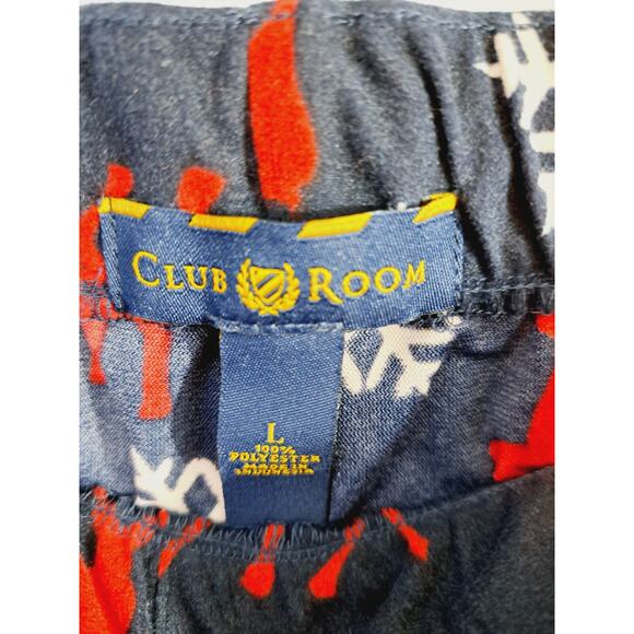 Club Room New! Men's Navy Blue Reindeer Print Christmas Sleep Loungewear Large - Picture 4 of 4